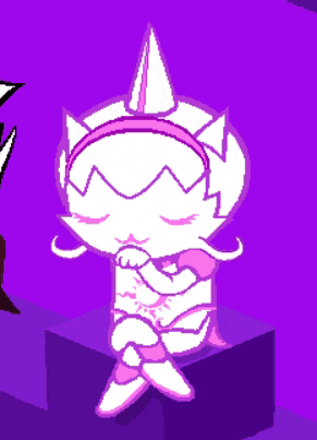 Gif of Jasprosesprite from Homestuck licking her hand